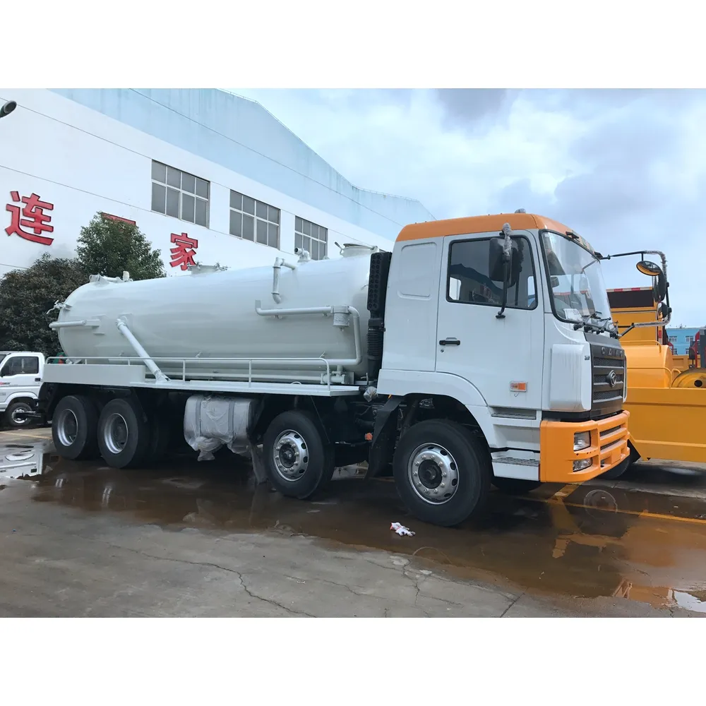 8x4 driving type 12 wheels sewage suction truck