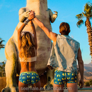 중산 사용자 정의 패션 디자인 커플 복서 팬티 섹시한 커플 속옷 - Product Image 2