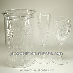 Gobelet à vin en plastique acrylique à motif de raisin pour refroidisseur à vin pour fête - Product Image 6