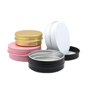 Chất Lượng Cao 50Ml 60Ml 100Ml 150Ml Màu Hồng Trắng Mỹ Phẩm Kem Nhôm Jar 50G 60G 100G 150G Vàng Nhôm Tin Với Vít Nắp - Product Image 1