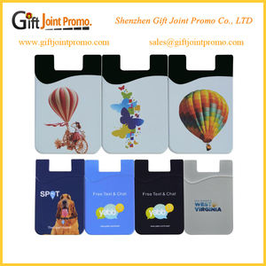 الهاتف المحمول حالة المحفظة حامل بطاقات التعريف الشخصية سيليكون الذاتي لاصق جيب للهاتف - Product Image 2