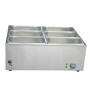 Equipo de restaurante 6 Pote Húmedo Bien Bain Marie Comida Caliente - Product Image 2