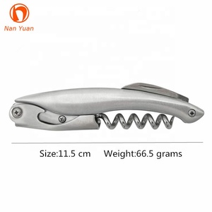 畅销多功能铝葡萄酒服务员开瓶器开瓶器带箔切割机手动操作 - Product Image 6