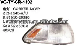 Lampe d'angle pour Toyota Corona At171/Corina I88, projecteur led