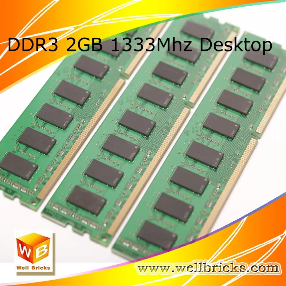 Masaüstü bellek modülü DDR3 Ram 1333 2GB