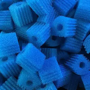 10ppi -60ppi Blue Color Reticulated Open Cell Aquarium Sponge Filter Foam