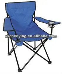 Cómodo para adultos bungee plegable silla para relajarse silla con patas ajustables con apoyabrazos/600d de poliéster