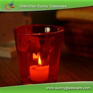 Soplado a mano cilindro glass candle holder, vidrio vasos para <span class=keywords><strong>velas</strong></span> - Product Image 4