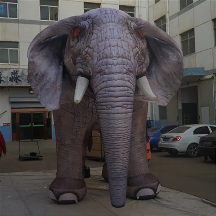 Elefante gigante inflable de animales para escenario, elefante gigante personalizado para Decoración