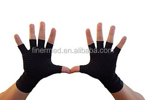 Guanti medicali di compressione per artrite senza dita in rame per reumatoide e artrosi - Product Image 2