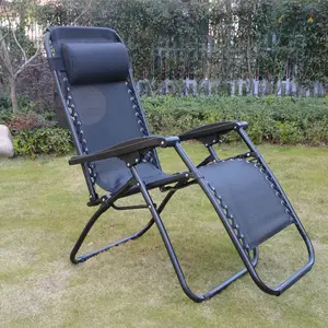 Outdoor Adjustable Leisure 0 Gravity Lawn Chair Folding Outdoor Recliner Chair