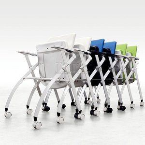 Silla de Oficina Moderna de Metal para Universidad, con Ruedas de PP, Diseño Plegable para Aula Escolar, Estudiantes, Sala de Capacitación, <span class=keywords><strong>Hospital</strong></span> - Product Image 5