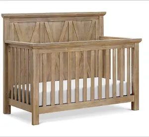 Factory price Stable and safe swing baby wooden cradle