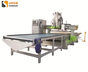 Bộ Định Tuyến CNC ATC Gia Công Gỗ 1300*2500Mm 9KW Với Đầu Cắt Khoan Hàng