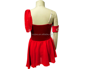 Offre Spéciale nouveau <span class=keywords><strong>costume</strong></span> de danse robe de danse en mousseline de soie rouge, costumes de danse lyrique, costumes de danse lyrique pour filles. Nouveau -- 19 - Product Image 3