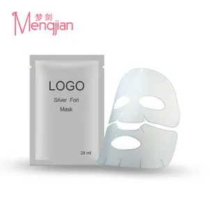 Diskon Besar 500 Buah Logo OEM Label Pribadi Masker Foil Perak
