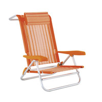 Bas-dos chaise pliante avec oreiller