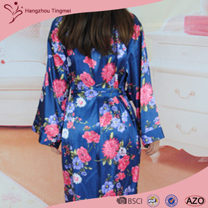 Niza sexy <span class=keywords><strong>kimono</strong></span> <span class=keywords><strong>bata</strong></span> de satén - Product Image 2