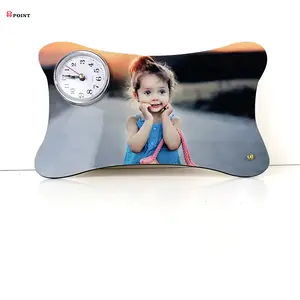 Horloge de table MDF blanc à Sublimation, livraison gratuite, projecteur créatif