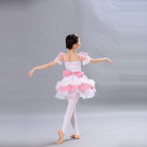 Jupe <span class=keywords><strong>tutu</strong></span> <span class=keywords><strong>rose</strong></span> et blanche, tenue de danse pour petit lapin, grand nœud <span class=keywords><strong>rose</strong></span>, costume de danse - Product Image 6