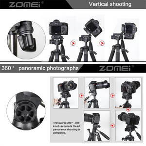 ZOMEI Q111 Treppiede Professionale per Fotocamera, Supporto Portatile in Alluminio per Viaggi, Treppiede Leggero per Fotocamere Digitali SLR DSLR - Product Image 2