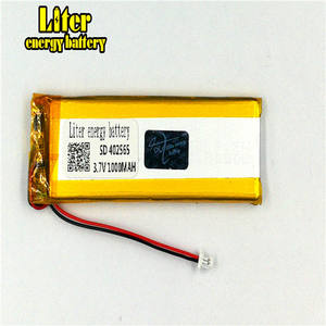 Plug1.0 line <span class=keywords><strong>2</strong></span> 3,7 V 402565 Lithium Polymer Li-Ion rechargeable 1000 mAh Battery lasting for Tablet pc - Product Image 2