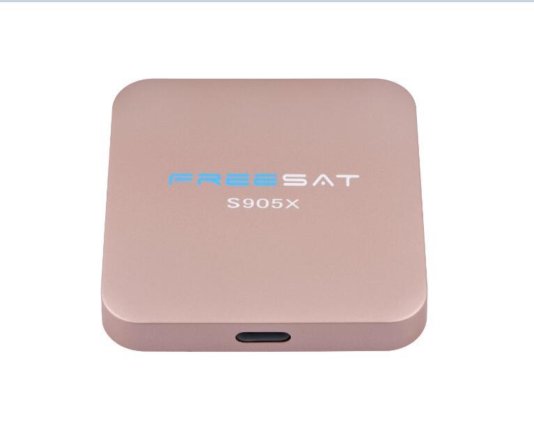 Freesat S905X Amlogic Android 6.0 2G/16G Android 4 K OTT Smart TV caja Quad Core Kodi XBMC Ethernet Wifi BT 4.0 TV Box
