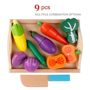 ชุดของเล่นครัวจำลอง ชุดหั่นผักผลไม้ ของเล่นครัวไม้ ของเล่นหั่นผลไม้ - Product Image 4