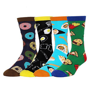 Women <strong>Mens</strong> Fashion <strong>Novelty</strong> Crew Fun Food Happy Hiking <strong>Socks</strong> Wholesale Custom Logo Cotton Paper Card <strong>Men's</strong> <strong>Socks</strong> Casual Knitted - Product Image 1