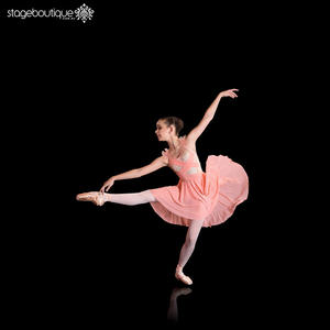 ANNA SHI-Costumes classiques professionnels de danse lyrique couleur unie pour salle de bal - Product Image 4