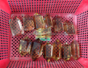 Naturale smoky <span class=keywords><strong>quarzo</strong></span> <span class=keywords><strong>citrino</strong></span> doppio terminato cristallo punti di guarigione/bacchette/pllars/prismi/colonne per la decorazione o regalo - Product Image 2