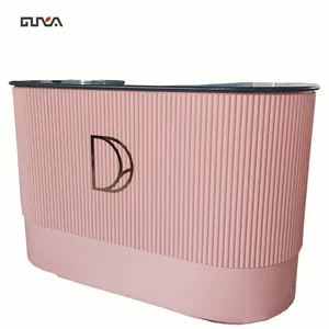 Comptoir de caisse élégant Guya CT-009 en MDF moderne et durable pour boutique, <span class=keywords><strong>station</strong></span> de caisse élégante pour une expérience d'achat en boutique - Product Image 1
