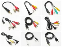Großhandel 1 Mt 3,5 MM/2,5 MM Stereo Vergoldet Klinkenstecker Stecker Audio AUX Kabel