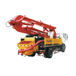 激安セール！低価格24mミニトレーラーコンクリートポンプ（ブーム付き）、建設用中古シュヴィングコンクリートポンプ車 - Product Image 1