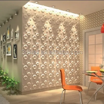 Mais recente projeto paintable 3d murais da arte da parede painéis de parede 3d para sala de estar