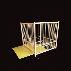 Support de <span class=keywords><strong>cage</strong></span> à oiseaux portable à la mode pour animaux de compagnie Design en bois respirant avec prix d'usine pour une utilisation en plein air dans le jardin - Product Image 5