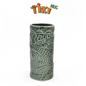 Sáng Tạo Bayou Rum 3D Cá Sấu Mug, Tùy Chỉnh Tiki Mug, Gốm Lưu Niệm Cup