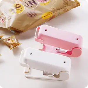 Portable Bag Clips Mini Electronic Sealer Machine Handheld Heat Sealing Vacuum Impulse Plastic Bag Clip Work With Battery