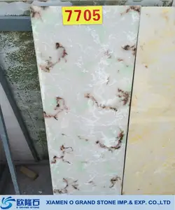 Faux backlit onyx wall panel, translucent onyx slabs