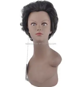 Rebecca Old Man 100% Human Natural Hair Wig For Sale Machine Made Human Hair Wig