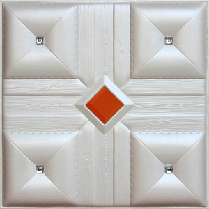 Intérieur <span class=keywords><strong>de</strong></span> luxe ignifuge fond décoratif 3d en cuir pu <span class=keywords><strong>mousse</strong></span> revêtement mural panneau - Product Image 3