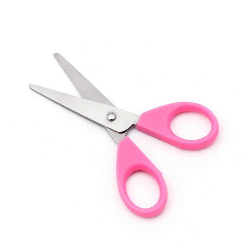 HOT SALE Portable Mini Scissors Left-Handed Stainless Steel Beauty Scissors for School Kids Safe and Durable