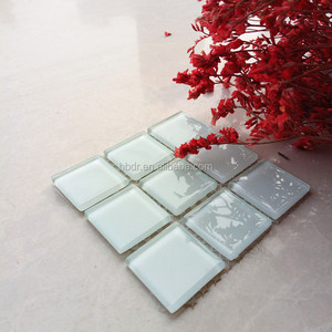 <span class=keywords><strong>Piastrelle</strong></span> di cristallo 4mm 5mm 6mm spessore <span class=keywords><strong>20x20</strong></span> 40x40 mosaici colore solido verde blu bordeaux bianco bianco scintillante tessere di mosaico di vetro - Product Image 5