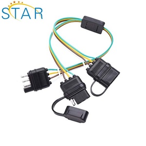 Radio de coche polarizada desconexión rápida 2 polos conector Pin hembra arnés de extensión plana 12 "calibre 18 47965 - Product Image 5