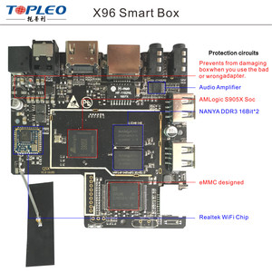Vendita della fabbrica 2G 16G S905X 4 K X96 Box TV Android Radicata Kodi 16.1 preinstallato - Product Image 6