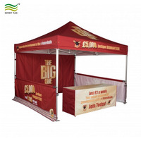 Carpa de 10x10 pies para bodas, recepciones, ferias comerciales, con opción de venta comercial y logotipo de marca personalizado.
