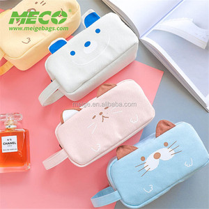 Túi Bút Chì Vải Bố Họa Tiết Hoạt Hình Đơn Giản, Sức Chứa Lớn, Túi Đựng Bút Dễ Thương - Product Image 2