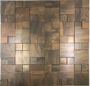 Carrelage mural, mosaïque en cuivre Antique de Style Bronze et cuivre, Art métallique pour rétro-projection - Product Image 3