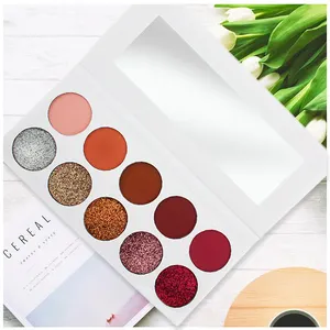 Mỹ Phẩm Trang Điểm Eye Shadow Công Cụ 10 Colors Glitter Eyeshadow Palette OEM Ánh Sáng Lung Linh Matte Eyeshadow Với Gương