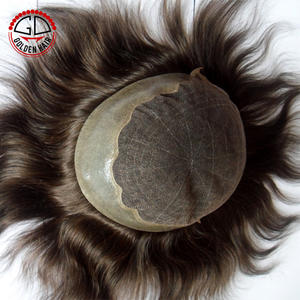 Perruque en cheveux humains 100% naturels, base en dentelle super fine avec bordure en PU - Product Image 1